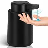 Phneems Seifenspender Automatisch Elektrischer Seifenspender mit Sensor 3-Stufen verstellbar Soap Dispenser Automatic SpüLmittelspender USB-Aufladung IPX5 Waterproof FüR Bad Küche Schwarz