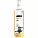 Fellowes Bildschirmreiniger, Reinigungsspray für TFT, LCD, CRT Monitore, Bildschirmfilter, Scanner, Laptopbildschirm und Tablet, antistatisch, 500+ Anwendungen, Inhalt: 250 ml