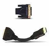 Oehlbach HS/DVI Adapter - Adapter HDMI Buchse (w) auf DVI-D Stecker (m) - Hohe Kontaktsicherheit & Bidirektional einsetzbar - schwarz