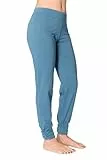 Leela Cotton Damen Yogahose Hose Bio-Baumwolle Freizeithose Sporthose Pilates (DE/NL/SE/PL, Alphanumerisch, S, Regular, Regular, Alpengrau)