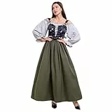 Dress Outfit Oktoberfest ohne Dirndl drindl Damen Dirndl für Damen midi grau dir midi elegant dirndlkleid heimatgwand Bluse Spitze schürze