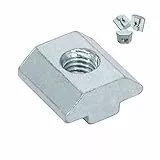 SCHMIDT systemprofile 50x Nutenstein M6 Nut 8 Stahl verzinkt Gleitmutter mit Steg schwer Aluprofil Befestigungsmaterial