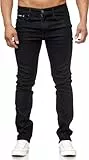 C-IN-C Herren Jeans Hose Regular Fit Gerades Bein Stonewashed Big Size Herren Straight Jeans.große Größen bis Gr.48 (DE/NL/SE/PL, Bundweite, 46, Regular, Regular, 807-Schwarz)