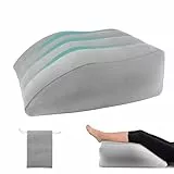 Venenkissen Beinhochlagerungskissen, Aufblasbare Keilkissen für Beine, Komfort-Beinkissen zum Schlafen, Beinauflage Stützkissen Verbesserung der Durchblutung und Reduzierung von Schwellungen (Grau)Leg