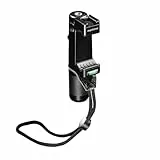 Mantona Smartphone Halter Movie Maker - Professionelle, komfortable Smartphone Halterung Alu Griff Halter Klemme, für Smartphone und iPhone Breite 55-94 mm, 3X 1/4 Zoll und Blitzschuh