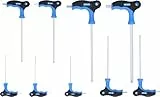 BRILLIANT TOOLS BT041100 T-Griff-Winkelstiftschlüssel-Satz, 9-tlg. Innensechskant Profil [Powered by KS TOOLS]
