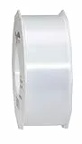 PRÄSENT C.E. PATTBERG Geschenkband Weiss, 91 Meter Ringelband 40 mm zum Basteln, Dekorieren & Verpacken von Geschenken zu jedem Anlass