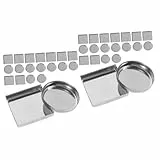 Beavorty 2 Sätze Aluminiumteller Lidschattendosen Leer Schminkdose Luftdicht Foundation-make-up Flüssig Zinn Lidschattentopf Blöte Und Highlighter -palette Z-palette Metall 30 Stück * 2