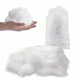 Watte Kunstschnee zum Basteln, Füllwatte für Kuscheltiere, Weihnachten Deko Schneewatte Deko Künstliche Schneedeko Weihnachtsbaum Schnee Weiß Flauschig Schneewatte Weihnachten PartyDeko (300, Gramm)