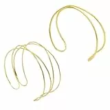 EHDWXVZM 2 Stück Verstellbare Armringe, Metallarmringe, Offene Armbänder, Modeschmuck, Damenschmuck, Bekleidungszubehör