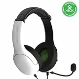 PDP Gaming LVL40 Stereo Kopfhörer mit Mic für Xbox One, Series X|S - PC, iPad, Mac, Laptop Compatible - Noise Cancelling Microphone, Lightweight, Soft Komfort Kopfhörer, 3.5 mm Jack - weiß
