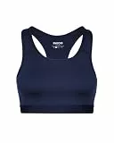 Snocks Sport BH für Damen - Sportunterwäsche Perfekter Halt ohne Einzuschränken - Schnell trocknend und unterstützend Fitness Bustier - Multifunktionaler Fitness Bra - Gr. XL, Farbe Dunkelblau