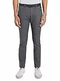 TOM TAILOR Denim Herren 1020451 Straight Fit Chino Hose mit Gürtel, 23975 - Anthra Dobby Yarn Dye, 34W / 34L