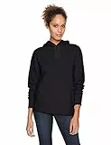 Amazon Essentials Damen Fleece-Kapuzenpullover in normaler Passform (in Übergröße erhältlich), Schwarz, L