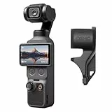 DJI Osmo Pocket 4 Standard Combo, Pocket-Gimbal-Vlog-Kamera, 1″ CMOS und 4K/240fps, 3-Achsen-Stabilisierung, 2× verlustfreier Zoom, 107 GB integrierter Speicher, Videokamera für Fotografie