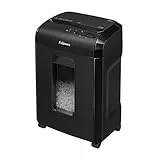 Sicherheitsstufe P5 Aktenvernichter: Fellowes Microcut (2000+ Partikel/A4), 10 Blatt, Powershred 10M, Büro/Homeoffice, 19L Papierkorb, Sicherheitssperre, schwarz