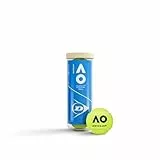 Dunlop Tennisball Australian Open - für Sandplatz, Hartplatz und Rasen (3 Bälle), Gelb