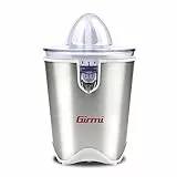 Girmi SR54 Zitruspresse, 150-cc-Kapazität, 60 W, Zwei Kegel für Zitrusfrüchte, Tropfstopp-Ausgießer aus Edelstahl, Edelstahlgehäuse