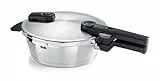 Fissler Vitaquick Premium/Schnellbratpfanne (2,5 L, Ø 22 cm) Edelstahl-Schnellkochtopf, 2-Garstufen, Made in Germany - Induktion