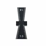 Holzbearbeitung Schwalbenschwanz Marker Aluminium Legierung Markierung Vorlage Jig 1:5 & 1:8 Holz Joint Gauge Mit Skala DIY Werkzeuge für Maschinenwerkstatt(Type-A)