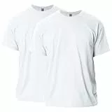 Gildan Unisex-Erwachsene Ultra Cotton Style G2000 Multipack T-Shirt, Weiß (2-er Pack), L (2er