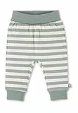 Sterntaler Baby Jungen Hose Baby GOTS Hose Emmi - Baby Hose, Kinder-Hose, Baby-Hose - mit 'Mitwachsbund' und Stickerei - grün, 50