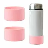 YELARXI Trinkflaschen-Zubehör, Silikon-Schutzhülle, rutschfest, 7,6 cm Durchmesser, passend für Sport-Isolierflasche aus Edelstahl, 340 - 1134 ml, 2 Stück, Rosa