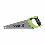Draper Venom First Fix 82198 Werkzeugkastensäge, doppelt geschliffen, 7 TPI Handsäge, 8ppi Holzsäge, 1 mm dickes Karbonstahlblatt, Garten-Handwerkzeuge, ergonomischer Griff, 350 mm