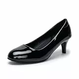 Damen Pumps Elegant und Bequem Pumps Schwarz 42