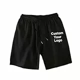 MYKDMCL Neue Männer Benutzerdefinierte Ihr Logo Schnell Trocknende Kurze Sommer Sport Jogging Lose Fitness-Hose Mesh Atmungsaktiv Strand Shorts Color1,L
