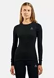 Odlo Thermounterwäsche Damen Active Warm I Langarm Thermoshirt I Warme Skiunterwäsche Langarm Thermoshirt mit Rundhals I Damen