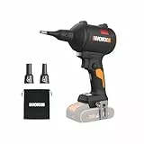 WORX 20V Akku-Staubbläser mit bürstenlosem Motor, elektrisches Luftgebläse zum Reinigen, Aufblasgerät für Matratzen, Druckluftgebläse (WX099.9 Without Battery and Charger)