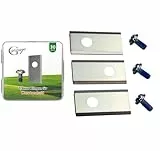 G greengrass tools Ersatz Messer kompatibel mit Worx Landroid, Ecovacs Goat, Einhell, LandXCape, Practixx, Scheppach, Kress Mähroboter Klingen - LongLife [1-Loch bruchsicher DIN geprüft] 30 STK.