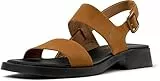 Camper Damen Dana K201486 2-Strap Sandal, Mittelbraun 011, 40 EU