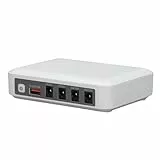 Mini UPS Power Supply 6000mAH DC 5V 9V 12V USV Ausgabe unterbrechungsfreie Stromversorgung für Guards Alarm System Router UPS Backup Netzteil Modem Sicherheitskamera (EU Stecker)