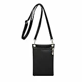 GIDWRIY Handytasche zum Umhängen,Handy Umhängetasche Leder PU,Smartphone Tasche Elegant mit Verstellbarem Schultergurt,Beutel für Handy Taschen Damen,Crossbody Shoulder Bag Phone für Einkaufen