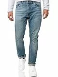 Indicode Herren INChammy Jeanshose aus Baumwolle mit 5 Taschen | Denim Herrenjeans Mid Destroy Wash, 32/32