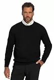 JP 1880 Herren große Größen bis 7XL, Pullover, Sweatshirt aus Strick, JP1880-Stick, Reine Baumwolle, schwarz 3XL 708261 10-3XL