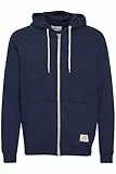 Blend BHNoah Herren Sweatjacke Kapuzenjacke Hoodie mit Kapuze Baumwollmischung Regular Fit, Farbe: Navy solid (70230), Größe: XL