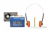 BIGBEN Bluetooth 5.4 Kassettenspieler, BT, Recorder, Auto-Reverse, wiederaufladbar, USB-C, Komplettpaket 4-in-1 mit 3,5 mm Kopfhörer, K7 und Bleistift – ideal Mixtape – EPOK REWIND+ BTTAPEBL