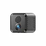 Liretope Mini Kamera, 4K HD WLAN Überwachungskamera Innen Für Live Übertragung Handy APP, WiFi Camera Nachtsichtkamera mit Bewegungsmelder/Lange Batterielaufzeit/Cloud-Speicherplat