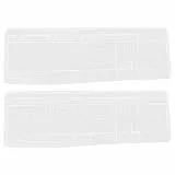 SOLUSTRE 2-Teilige Tastaturabdeckungen Transparent Silikon wasserdichte Tastaturfolie Staubschutz Kompatibel Mit Logitech Mk270 Keyboard Protector Film