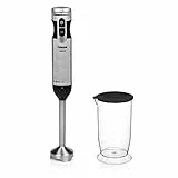 Tristar MX-4828 Stabmixer - Abnehmbare Edelstahlstange - 1000-Watt, silber, schwarz
