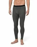 DANISH ENDURANCE Premium Merino Thermounterhose Herren Lang, Extreme Kälte, Winter & Skiunterwäsche Herren, Dunkelgrau, L