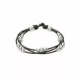 Fossil Armband Für Frauen, 19 Cm Braunes Echtlederarmband, JA6068040