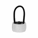 FRCOLOR Punk Haarband Damen Silberne Pferdeschwanz Manschette Haargummi Ponytail Cuff Fashion Accessoire Für Frauen Und Mädchen