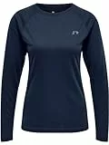 Newline Damen Women Core Running L/S T-Shirt, Schwarze Iris, S EU