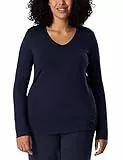 Schiesser Damen Schlafshirt Langarm Modal-Mix + Relax Pyjamaoberteil, blau_175477, 48