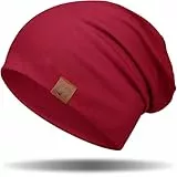GXCROR Mütze für Damen und Herren - Beanie Slouch Longbeanie aus Weicher Baumwolle, Leicht und Atmungsaktiv - Chemo Kopfbedeckung für Alle Jahreszeiten