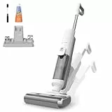 Proscenic F10 Ultra Nass Trockensauger, 60 Min Staubsauger mit Wischfunktion, Selbstreinigungsfunktion, Kantenreinigungsbürste, Saugwischer Smart 3 in 1, Anti-Verwirrungs-Haar für Hartböden Tierhaare